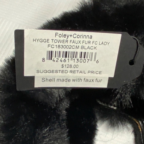 NWT - Foley + Corinna Faux Fur Black Purse - Picture 8 of 9
